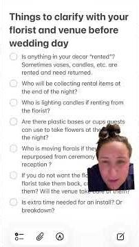 IM BEGGING YOU- ask your florist BEFORE your wedding day all of the questions tha apply to you!
