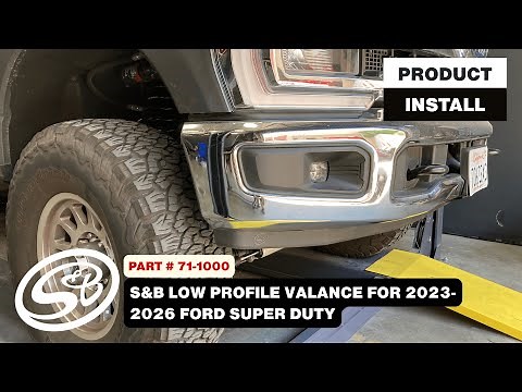 S&B Install | Low-Profile Valance for 2023-2026 Ford Super Duty