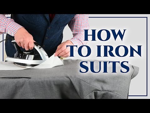 How To Iron A Suit, Blazer or Sport Coat - How To Press Suits, Sleeves, Back... Gentleman's Gazette