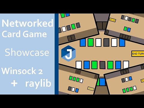 C++ Networking Showcase: Multiplayer Card Game (Winsock 2 + Raylib)