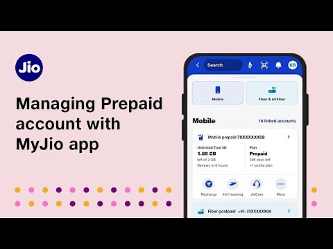 How to manage your Prepaid Account using MyJio | JioCare
