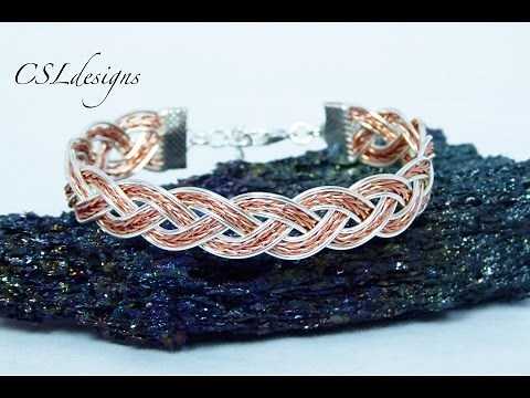 Braided wire bracelet