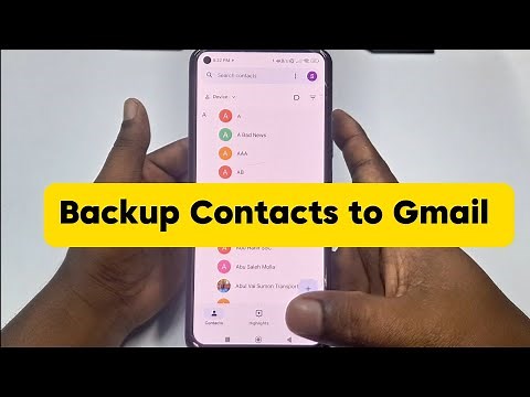 How to Backup Contacts to Gmail Account 2025