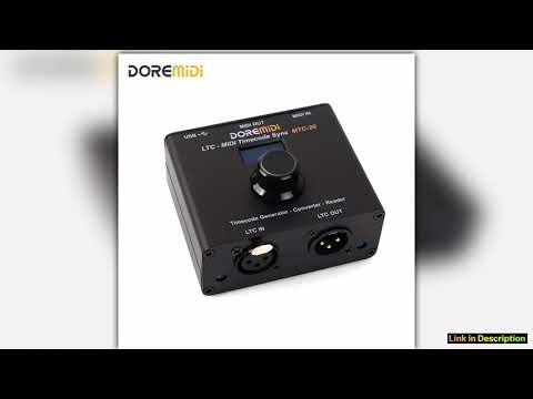 DOREMIDI LTCMIDI Timecode Sync MTC20 device to synchronize MIDI timecode and SMPTE LTC timecode Upg
