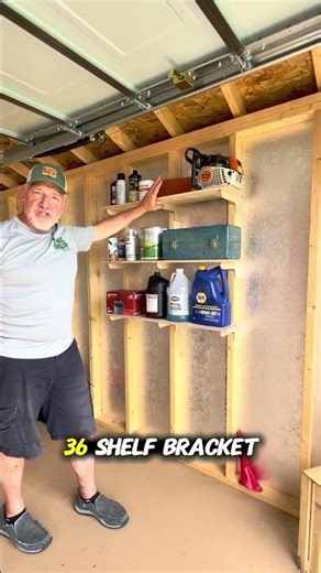Organize Your Shed in Seconds | Shed Shelf Brackets