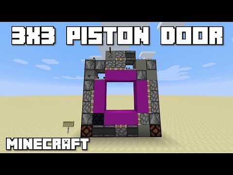 Minecraft's Smallest 3x3 Piston Door.