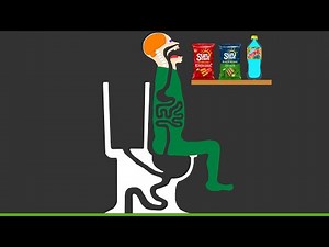 【Algodoo】Toilet While Eating Sunchips. サンチップスを食べながらトイレをする人