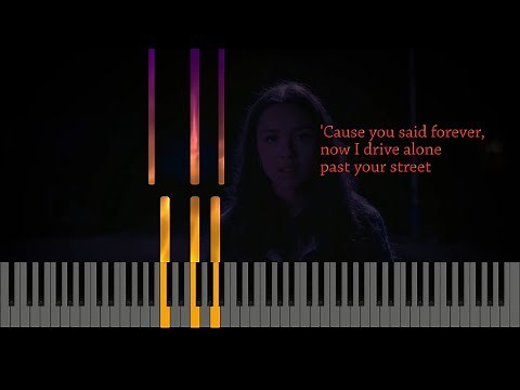 Olivia Rodrigo - drivers license - Karaoke / Piano Accompaniment with Lyrics!
