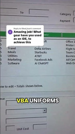 Behind the Build: How I Made the Excel Expense Tracker (UserForm)