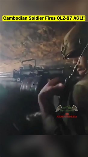 Cambodian Forces Use QLZ-87 AGL Against Thai Army Positions