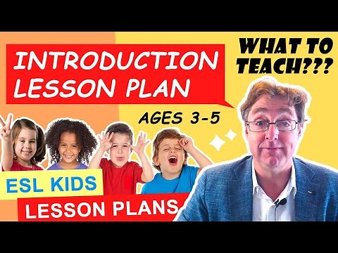 ESL Kids Intro Lesson Plan - What to teach in your first class??? (ages 3-5) - Lesson 1
