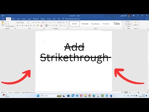 How to Strikethrough Text in Microsoft Word