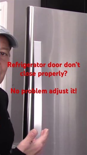 Refrigerator door not closing properly?Quickly readjust it. Click the link below for the full video.
