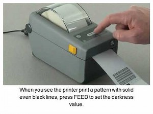ZD410 - How to Perform a Media Width Darkness Adjustment