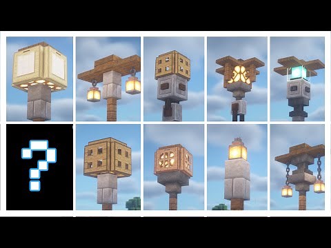 10 Lamp Post Designs To Improve Your Builds! (Minecraft 1.18)