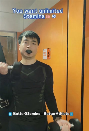 The Breath Trainer is designed to strengthen your lung capacity and increases stamina much quicker🫁✅ | #lungs #stamina #footballers #sportstiktok #viral