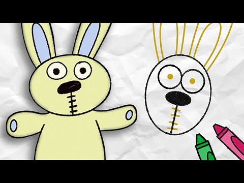 How to Draw Knuffle Bunny | Drawing Videos for Kids 🖍️ | Mo Willems Workshop