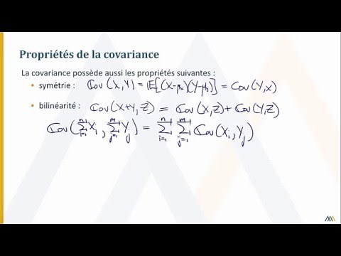 Covariance et corrélation