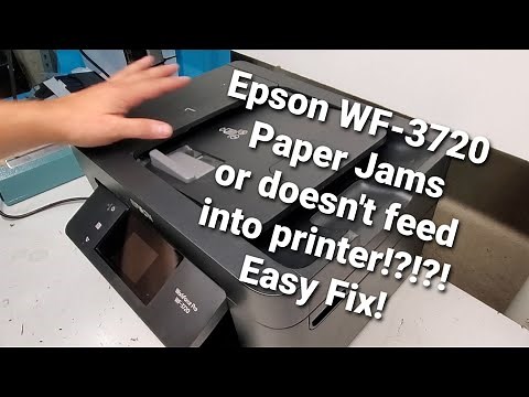 How to fix Paper Jam and Feed Problem on Epson WF-3720 WF-3730 Printer