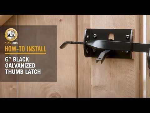 How To Install: Gate Thumb Latch (TL6BLK) | Nuvo Iron