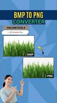 How to Convert BMP to PNG & Remove Background in Just One Click.