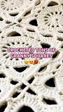 CROCHETED TONS OF GRANNY SQUARES! | Full Boho Bag Tutorial 👇 #crochet #grannysquare