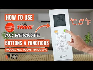 How to Use: TRANE AC Remote Buttons & Functions | A/C Remote Control Guide | Model No. TCONTRM02WA