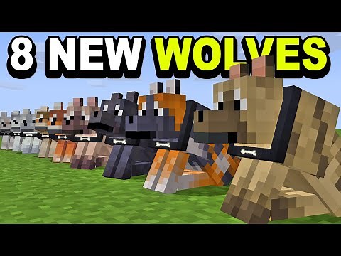 8 NEW DOG VARIANTS ADDED TO Minecraft Bedrock 1.20.80.21 Beta!