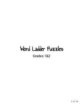 61 Word Ladder Puzzles for Grades 1 & 2