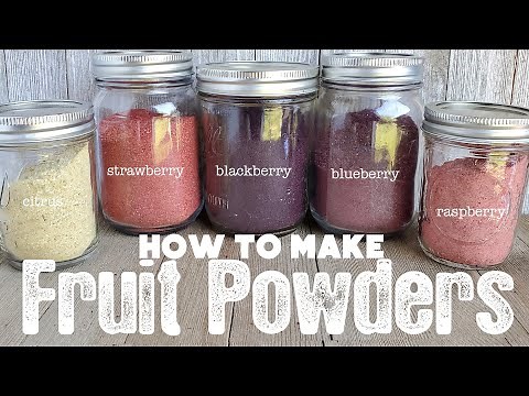 How to Make and Use Fruit Powders | Dehydrating Blueberries | The Purposeful Pantry