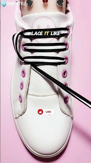 How to Tie Shoelaces Fast 👟 Trendy & Clean Lace-Up Method #Shoelaces #Shorts