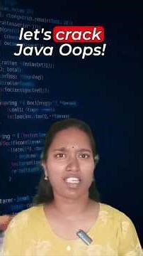 Learn Java OOPs in a minute #java #OOPs
