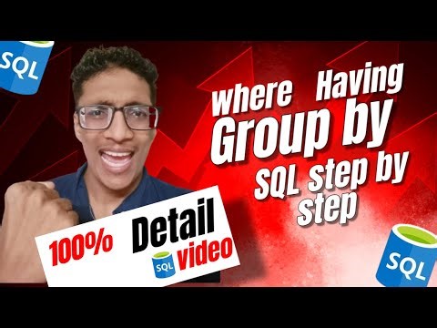 sql tutorial | sql clause | group by and having clause in sql WHERE, GROUP BY, HAVING in Action