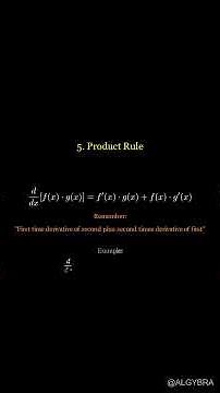 Master Calculus: All 12 Essential Differentiation Rules Explained! 🤯 #Algybra