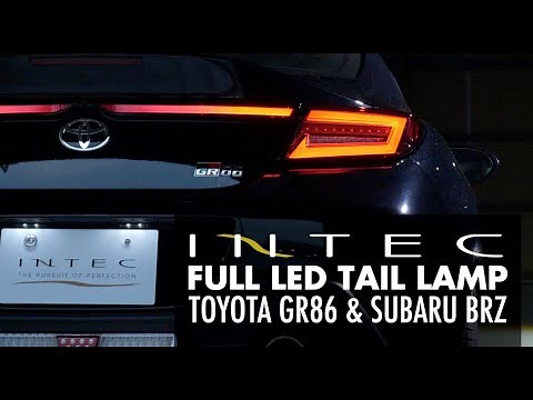 【大好評発売中！】 INTEC GR86/BRZ FULL LED TAILLIGHTS & REAR FOG インテックLEDテールランプ トヨタGR86スバルBRZ 流れるウインカー搭載
