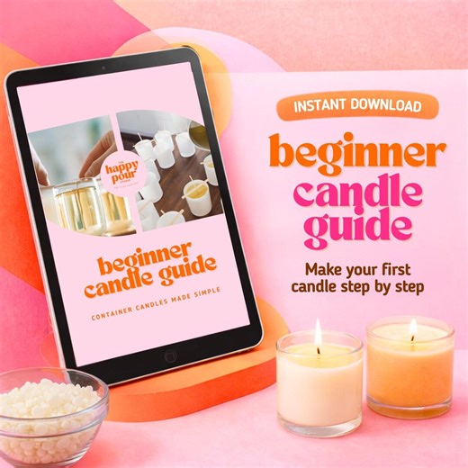 Candle Making Guide for Beginners | Step by Step Tutorial, Materials   Troubleshooting | DIY Candle Making PDF Download - Etsy