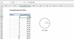 Circumference of a circle