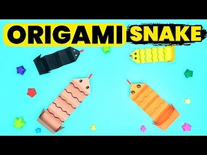 How to Make Origami Snake | DIY Origami Paper Toys Snakes - Simple Steps
