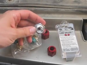 Rear AC line repair/replace