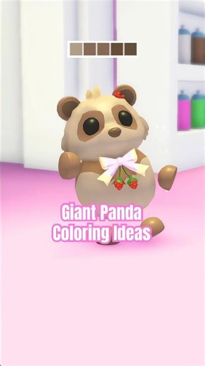 Giant Panda Coloring Ideas #adoptme #roblox