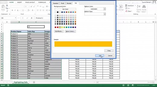 Search and Highlight Data in Excel (with Conditional Formatting)