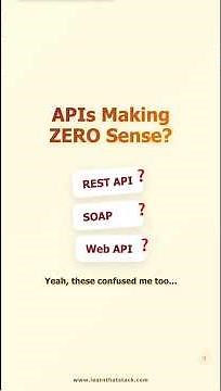 APIs Are Just Restaurants (I'm Serious)