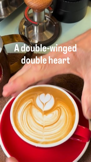 Brian Davey on Instagram: "A double-winged double heart. ❤️☕️ My equipment: ECM Mechanika Max machine from @ECMespressoau (plumbed) with naked portafilter. ARO Orbit Pro WDT tool by @AROespresso DF83V single-dose grinder The Ring by @bh.tools #EvoPitcher 2.0 and #theforcetamper by @theforcetamper Double-layer Puck Screen by @Muvna_coffee_official @Behmor 2020SR roaster and green beans from @CoffeeSnobs #AcmeCups #acmecupsau #findingacme #acmecupsforlife by @acmecups_au #acaialunar by @acaiacoffe