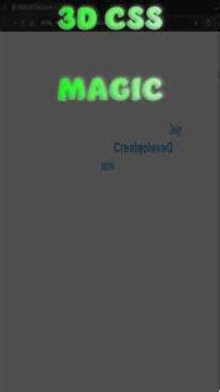 3D Text Spiral with PURE CSS (No JS!)