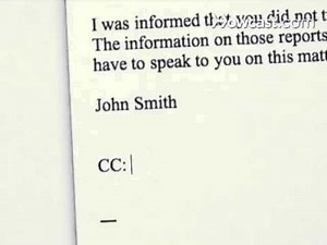 How to CC in a Physical Business Letter