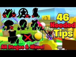 46 NEEDED Tips If You Play Bee Swarm Simulator! (All Hives & Game Stages)