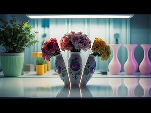 3D Printer Creates a Stunning Flower Vase – The Art of Digital Craftsmanship!