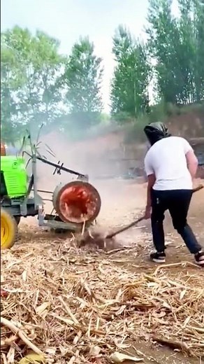 Incineration process of straw waste