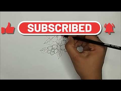 how to draw periwinkle step by step | periwinkle flower