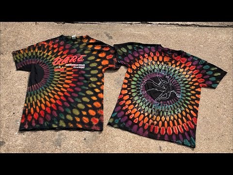 How to tie dye - bleach tie dye - reverse vortex tie dye
